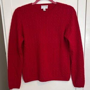 Charter Club Women Vibrant Red Crewneck Sweater